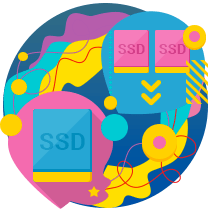 преимущество евробайт хостинга - ТОЛЬКО SSD