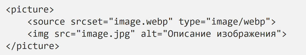 Как внедрить изображения WebP на сайт