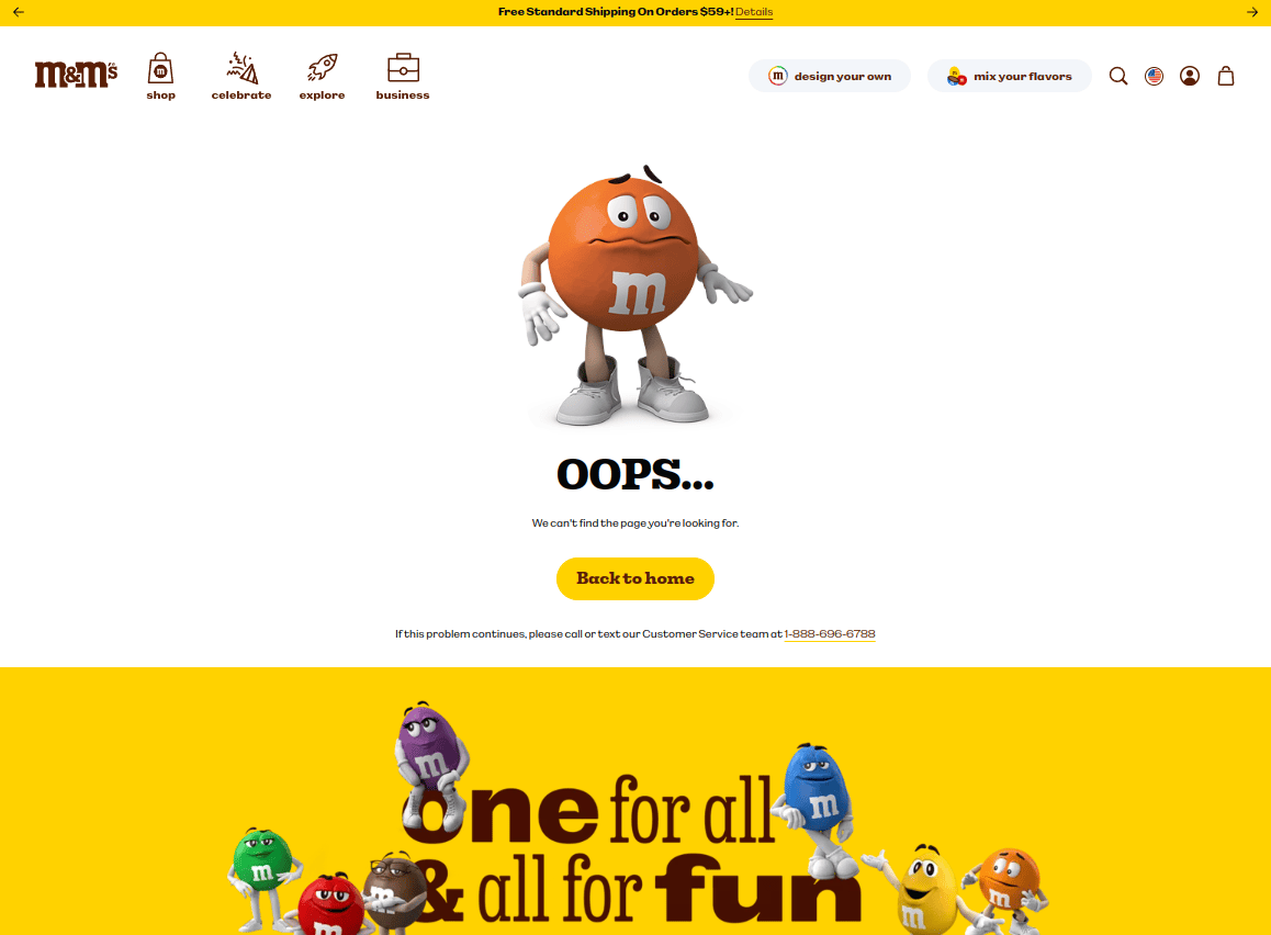 M&M’s 404