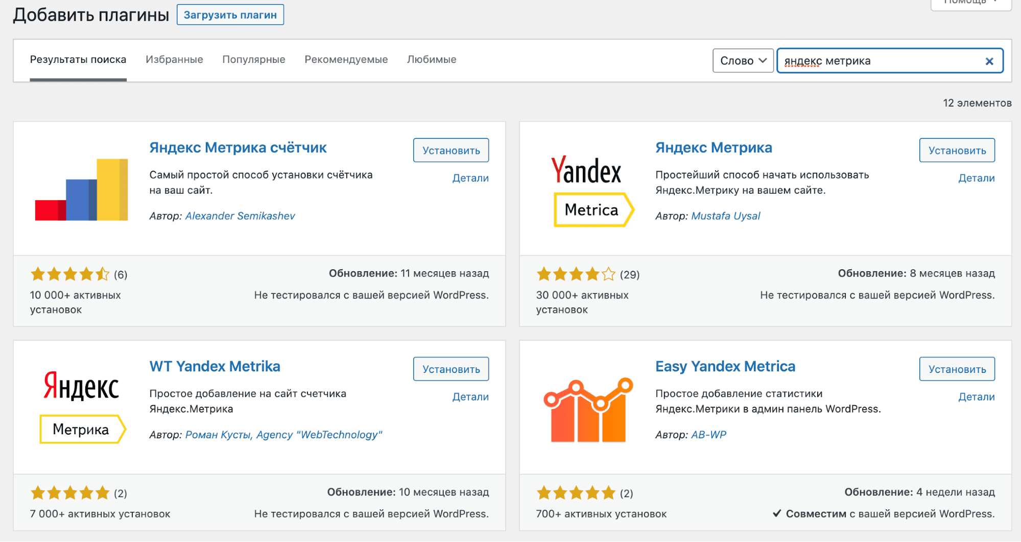 Плагины для Яндекс.Метрики в WordPress.